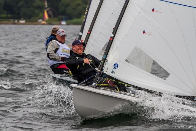 Charlie Cumbley with his starting face on - OK Dinghy Europeans ©  Robert Deaves